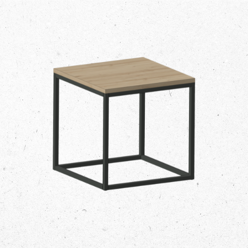 Stalen bijzettafel dubbel