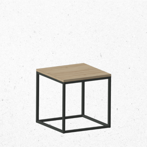 Stalen bijzettafel
